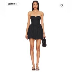 More To Come “Flynn” corset black bubble dress
